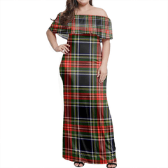 Clan Stewart Black Tartan Hawaii Dress NQ16 Clan Stewart Tartan Hawaii Dress   