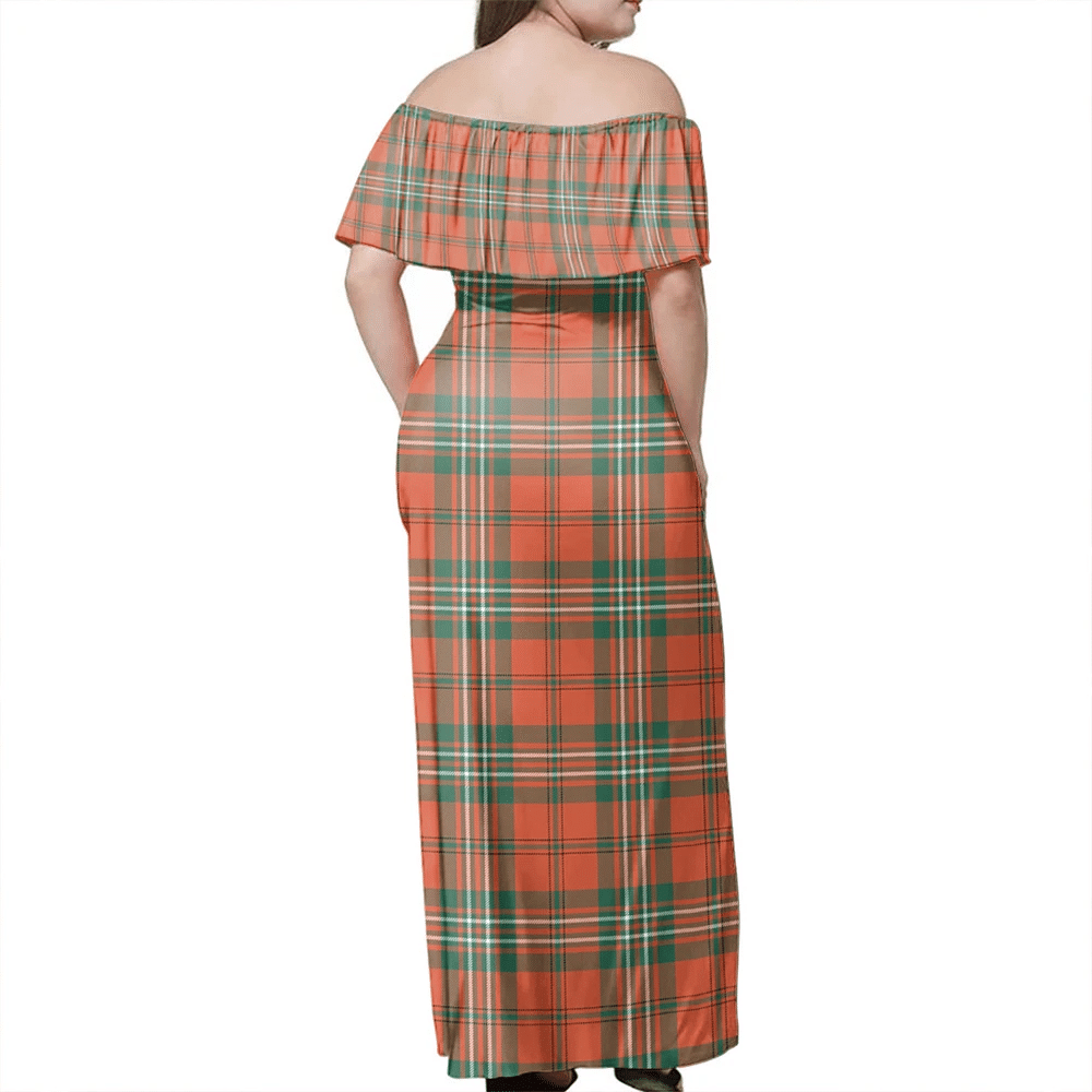 Clan Scott Ancient Tartan Hawaii Dress TD60 Clan Scott (Scott Tartan) Tartan Hawaii Dress   