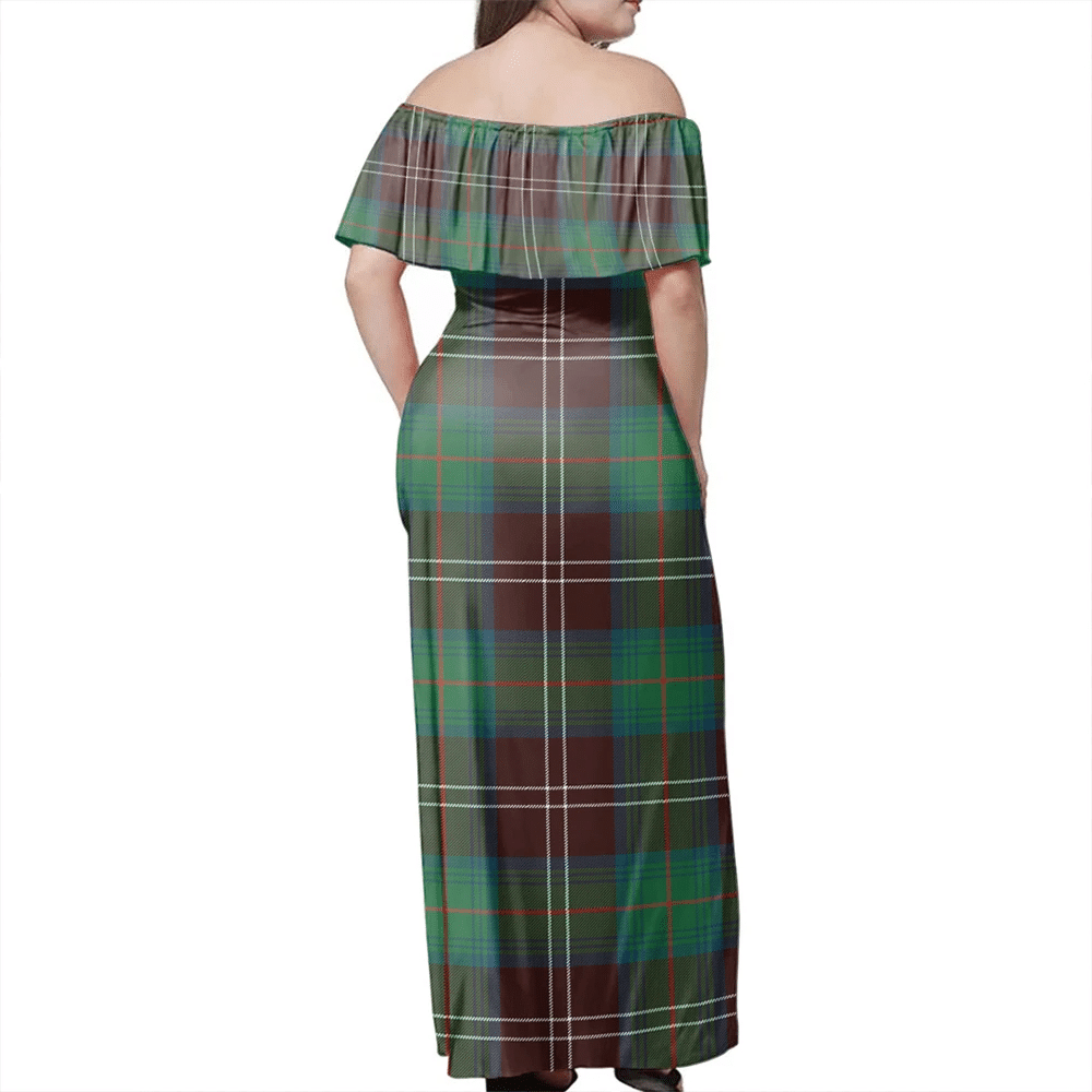 Clan Chisholm Hunting Ancient Tartan Hawaii Dress VW88 Clan Chisholm Tartan Hawaii Dress   