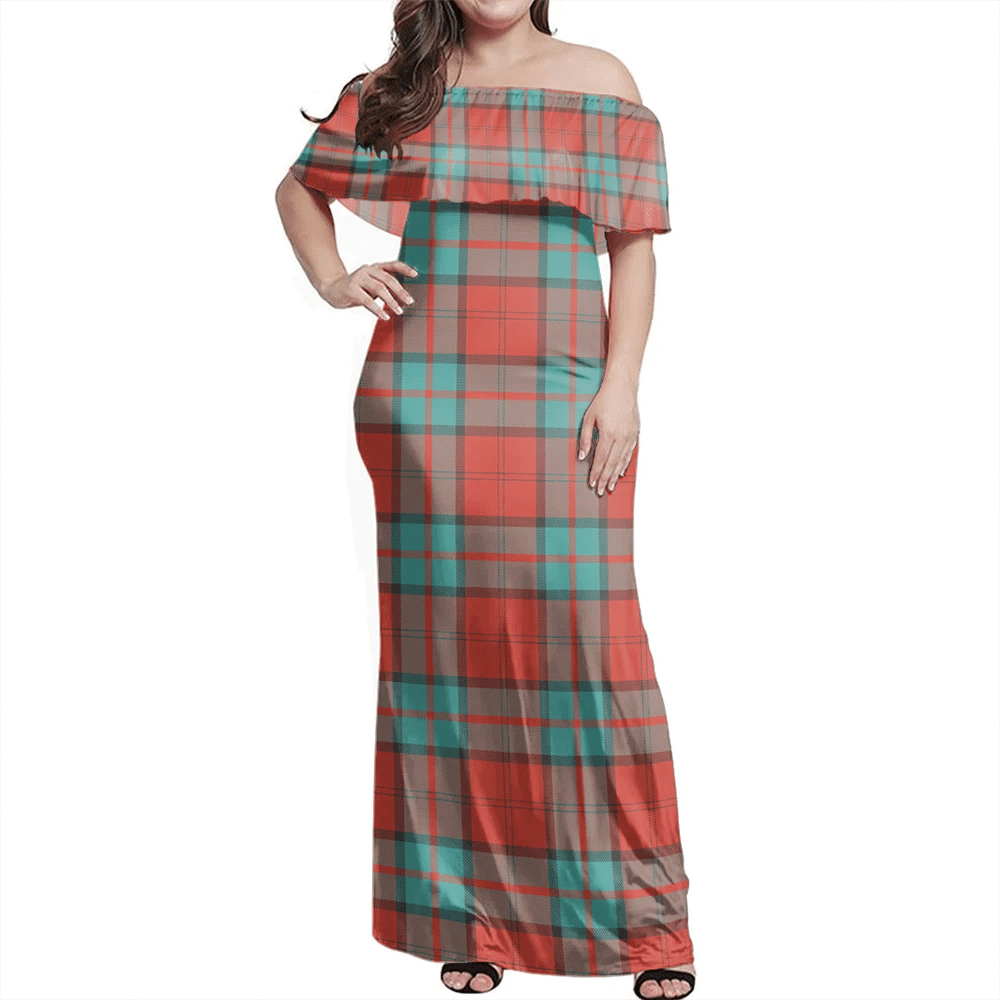 Clan Dunbar Ancient Tartan Hawaii Dress BU79 Clan Dunbar Tartan Hawaii Dress   