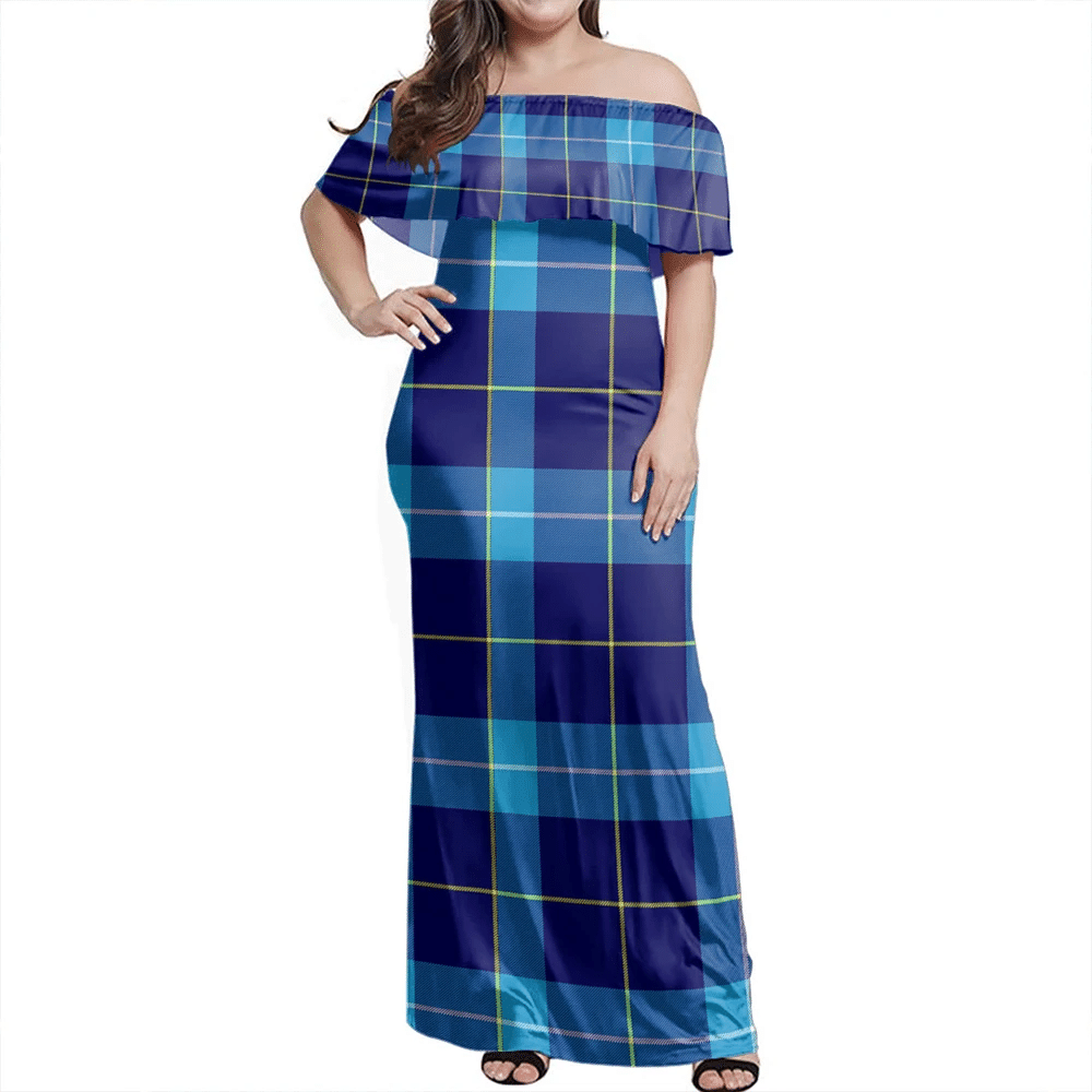Clan Mckerrell Tartan Hawaii Dress BK33 Clan Kerr Tartan Hawaii Dress   