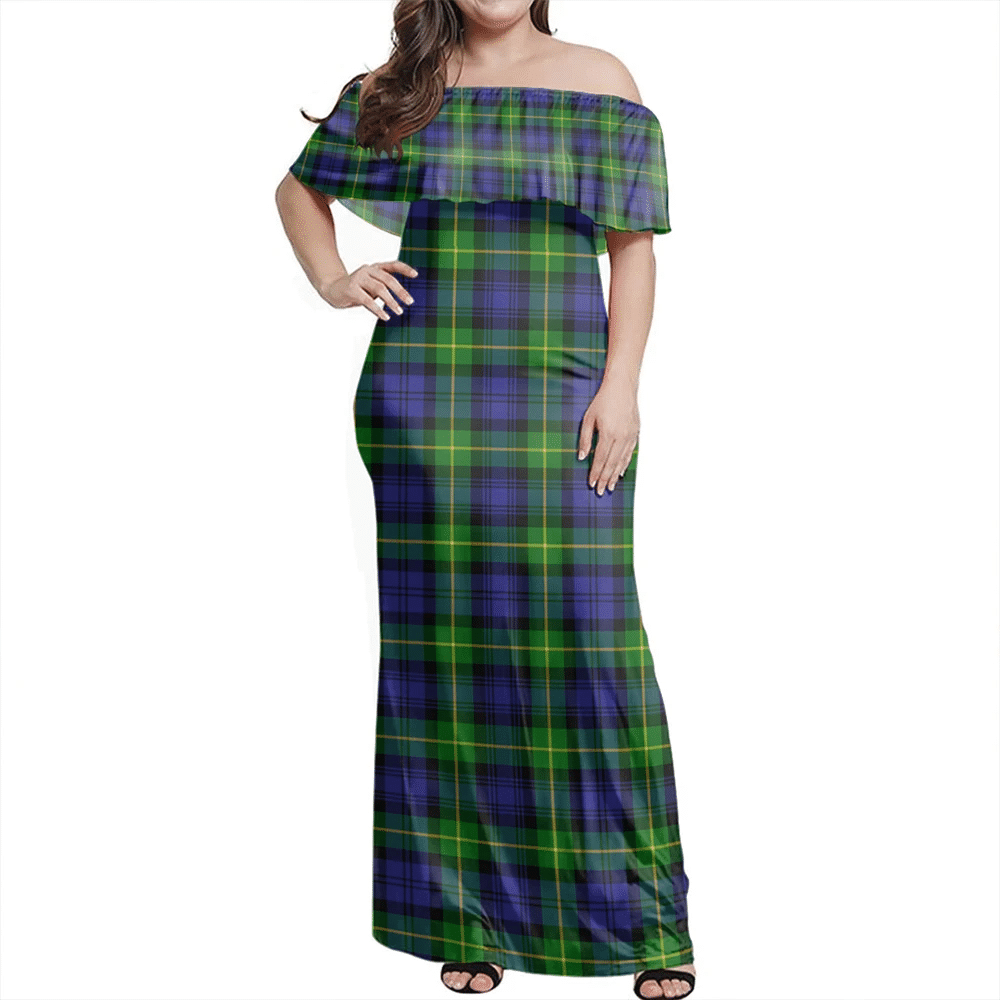 Clan Gordon Modern Tartan Hawaii Dress IP81 Clan Gordon Tartan Hawaii Dress   