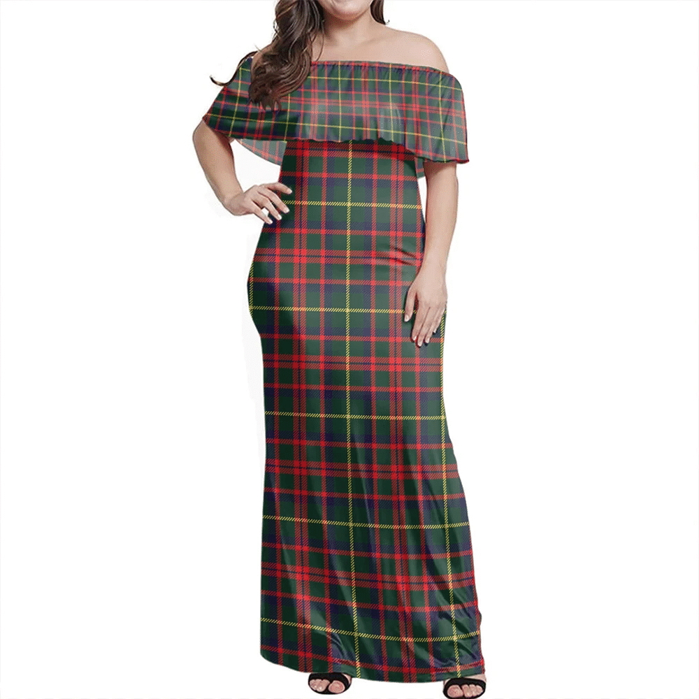 Clan MacKintosh Hunting Modern Tartan Hawaii Dress FG38 Clan MacKintosh / MacIntosh Tartan Hawaii Dress   