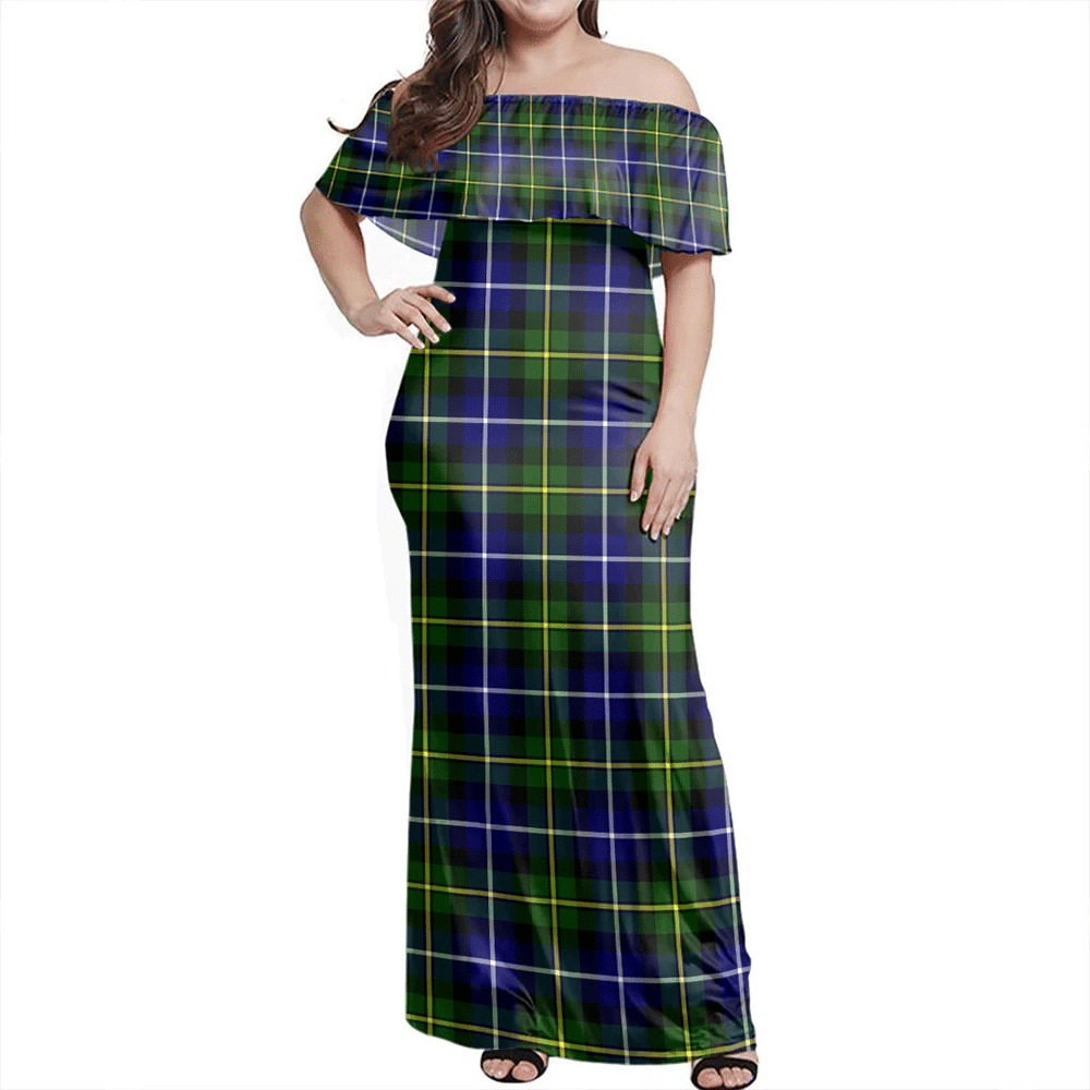 Clan MacNeill Of Barra Modern Tartan Hawaii Dress YD66 Clan MacNeil / MacNeill Tartan Hawaii Dress   