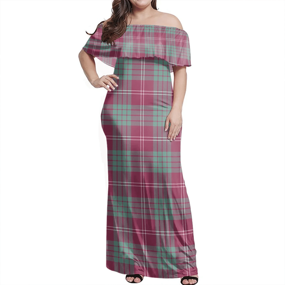 Clan Crawford Ancient Tartan Hawaii Dress BV68 Clan Crawford Tartan Hawaii Dress   