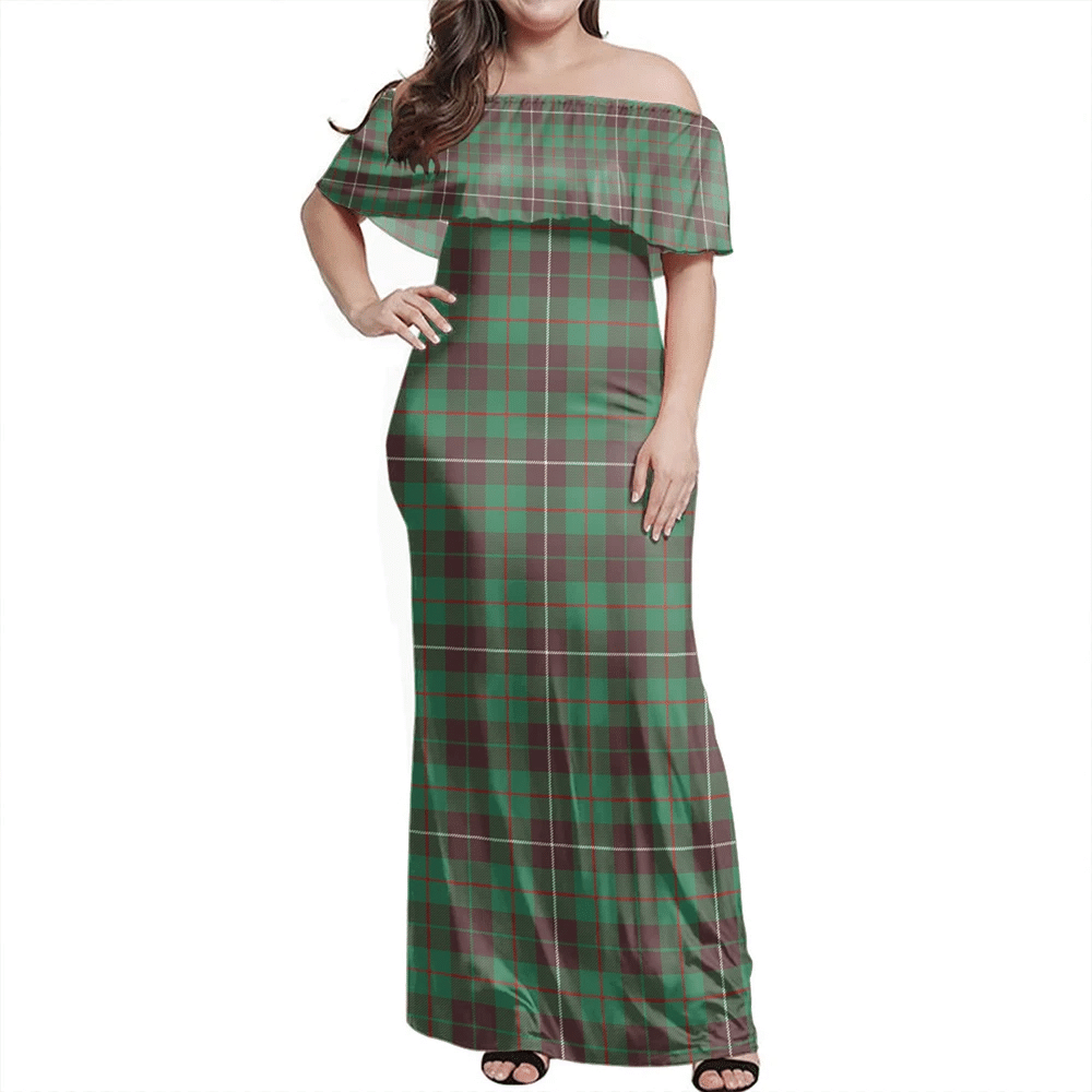 Clan MacKinnon Hunting Ancient Tartan Hawaii Dress UE66 Clan MacKinnon Tartan Hawaii Dress   