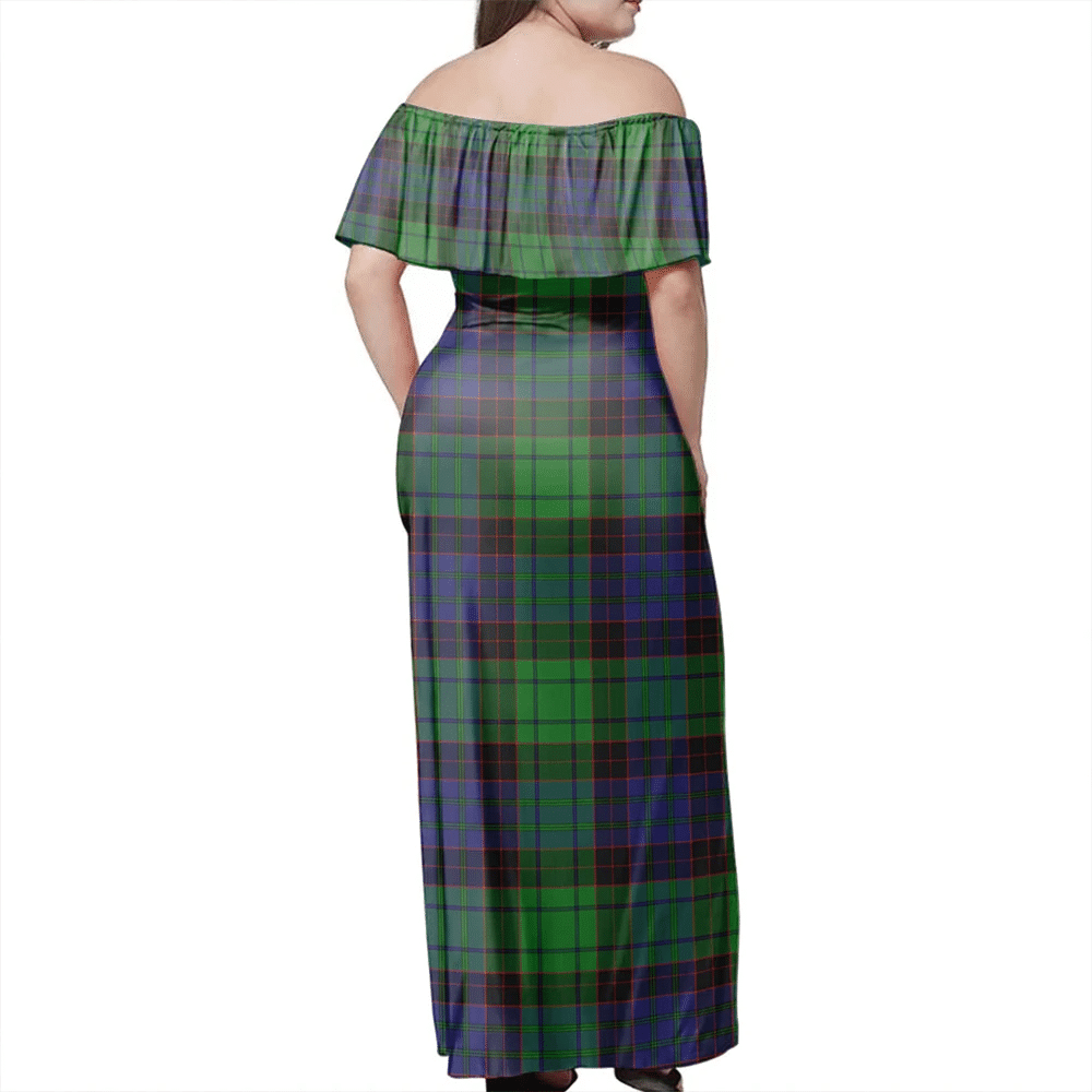 Clan Stewart Old Modern Tartan Hawaii Dress AF72 Clan Stewart Tartan Hawaii Dress   