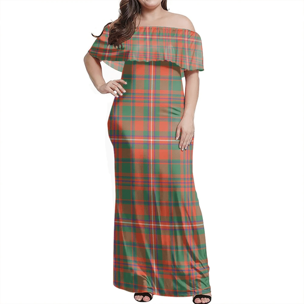 Clan MacKinnon Ancient Tartan Hawaii Dress CE33 Clan MacKinnon Tartan Hawaii Dress   