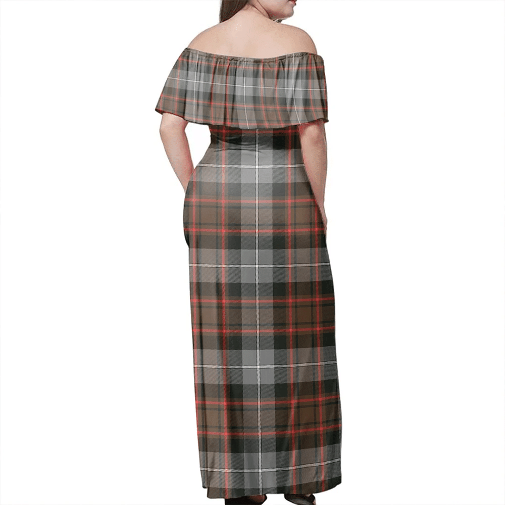 Clan MacRae Hunting Weathered Tartan Hawaii Dress IL44 Clan MacRae Tartan Hawaii Dress   
