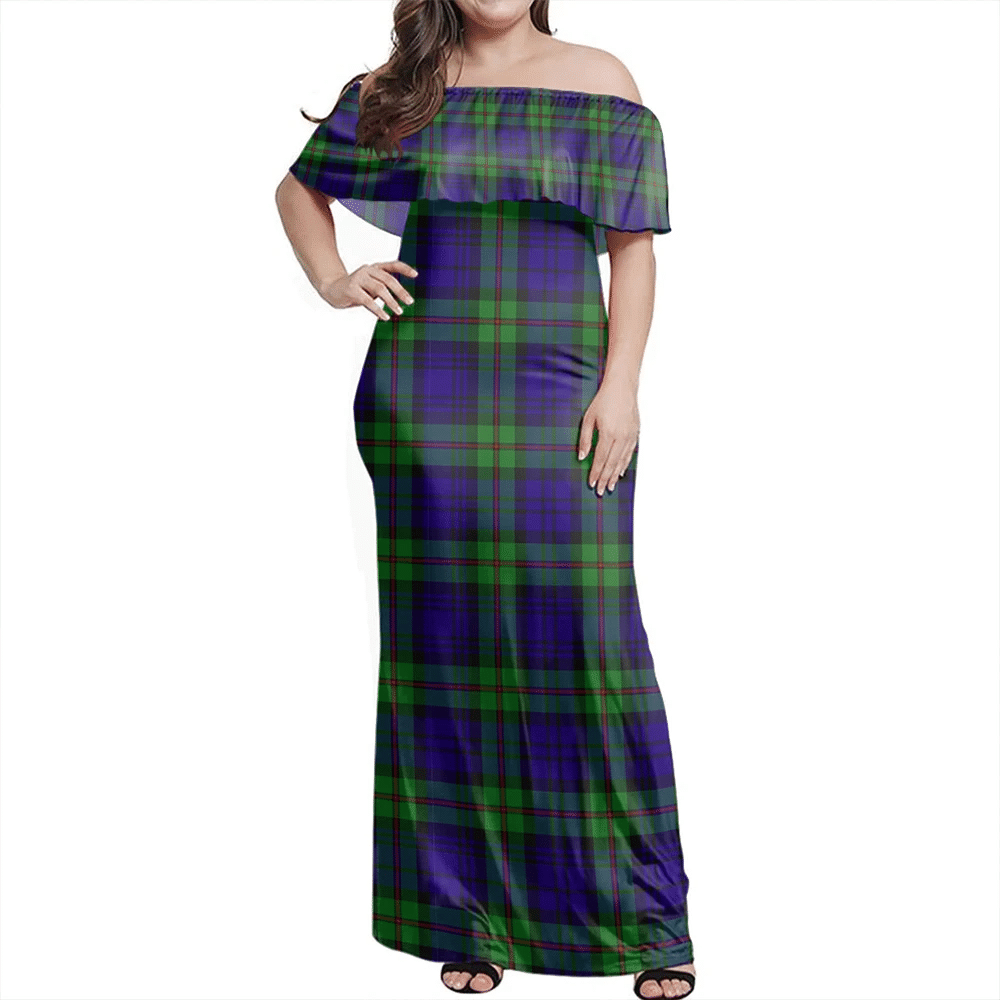 Clan MacKinlay Modern Tartan Hawaii Dress UK39 Clan Mackinlay Tartan Hawaii Dress   