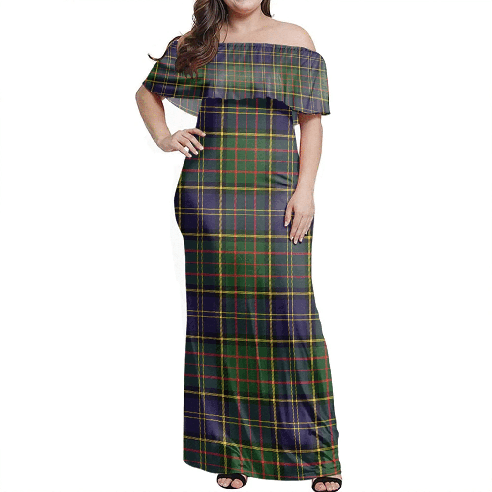 Clan MacMillan Hunting Modern Tartan Hawaii Dress ZX86 Clan MacMillan Tartan Hawaii Dress   