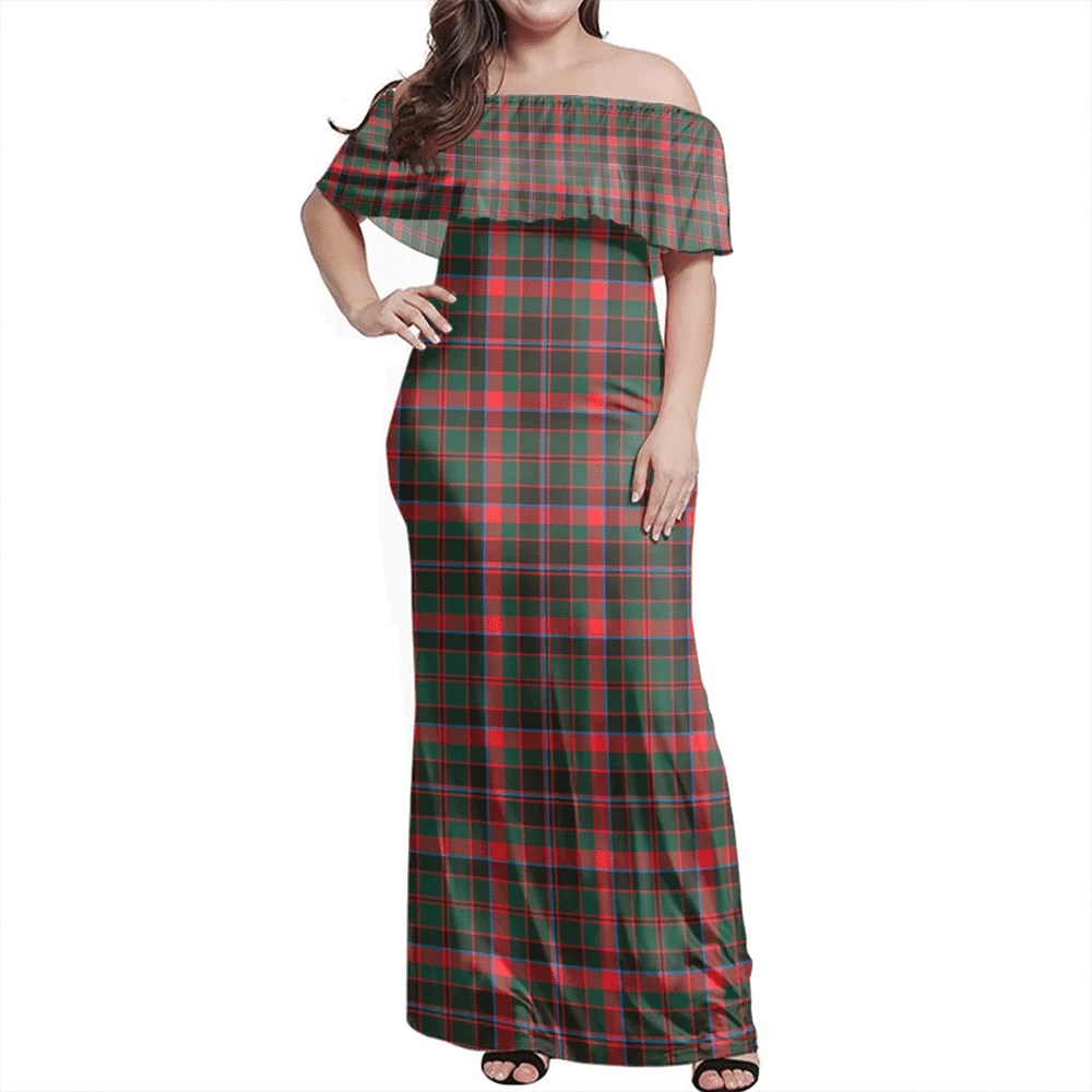 Clan Cumming Hunting Modern Tartan Hawaii Dress VR70 Clan Cumming Tartan Hawaii Dress   