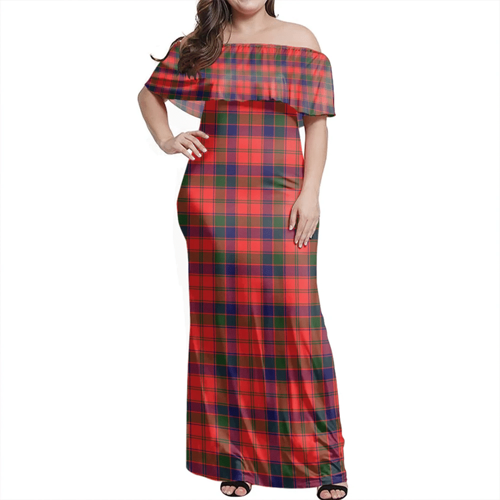 Clan Robertson Modern Tartan Hawaii Dress UI64 Clan Robertson Tartan Hawaii Dress   