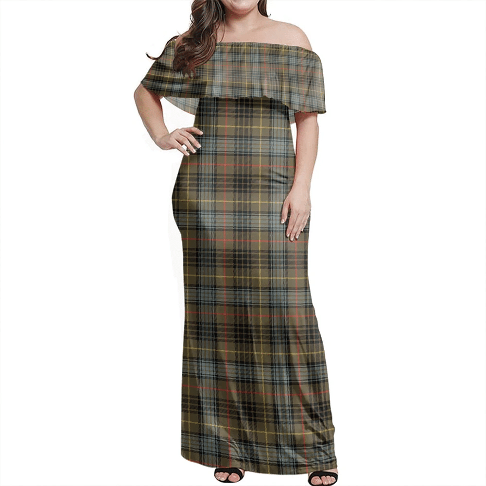 Clan Stewart Hunting Weathered Tartan Hawaii Dress BP33 Clan Stewart Tartan Hawaii Dress   
