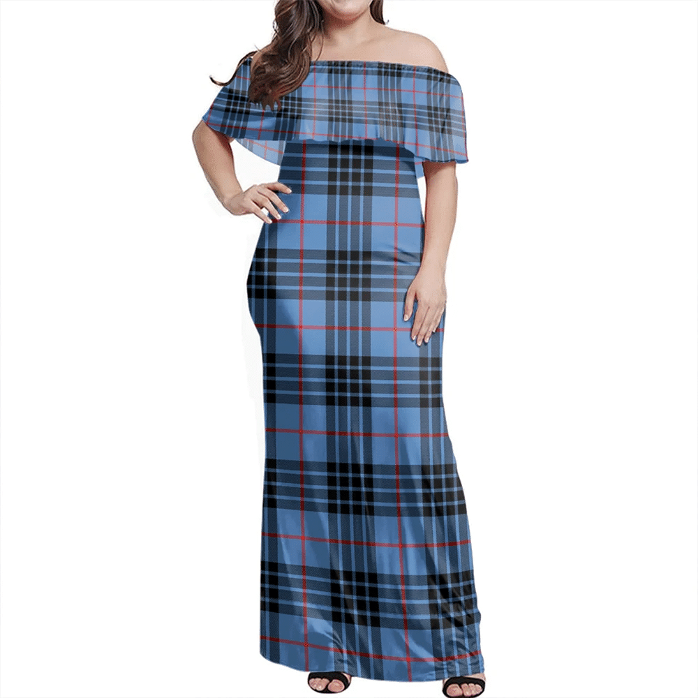 Clan MacKay Blue Tartan Hawaii Dress VL21 Clan MacKay Tartan Hawaii Dress   