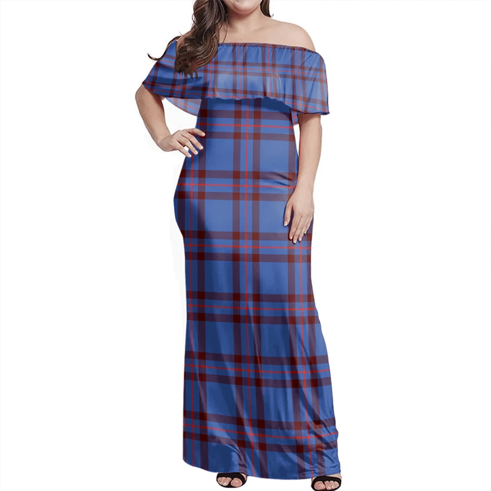 Clan Elliot Modern Tartan Hawaii Dress ZG61 Clan Elliot Tartan Hawaii Dress   