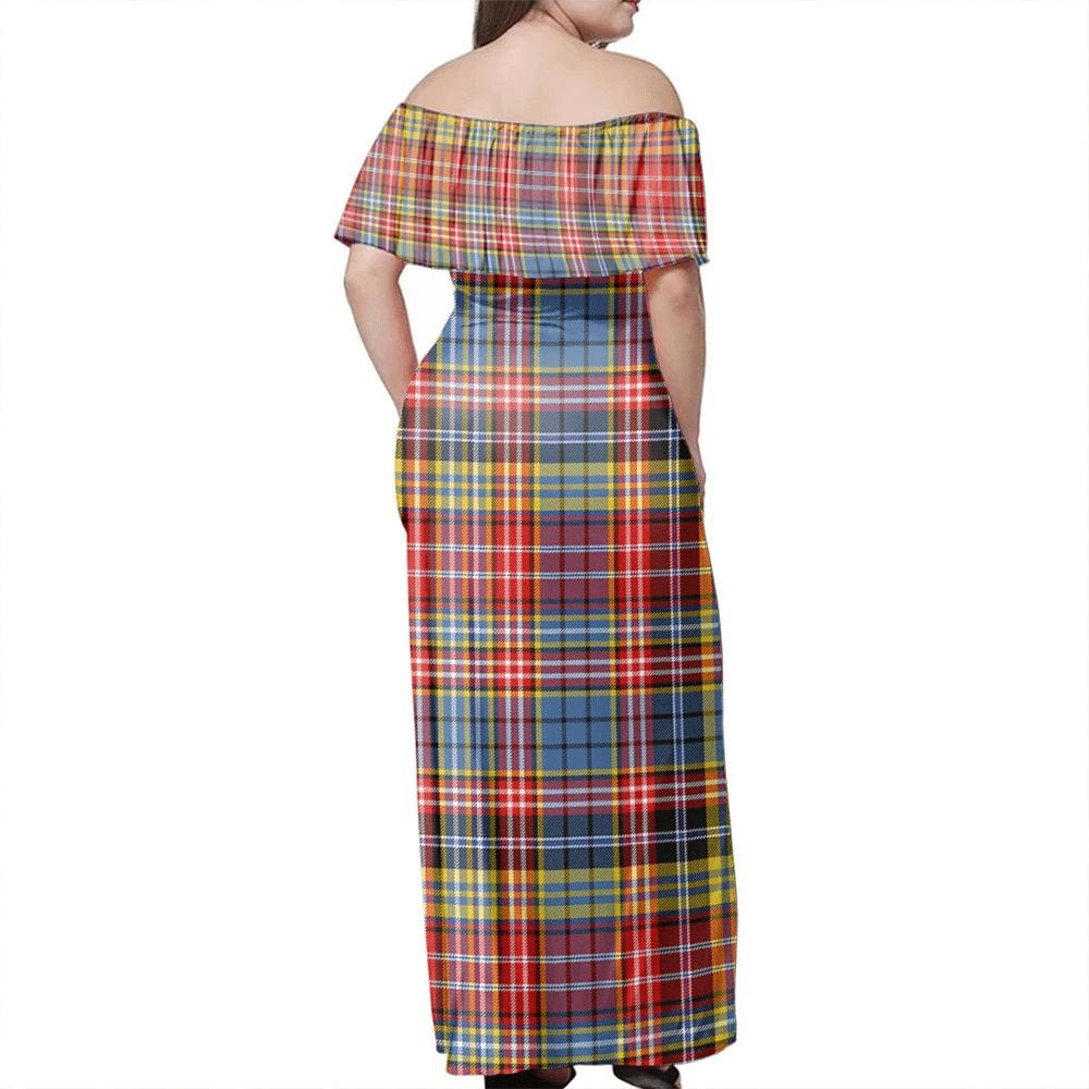Clan Ogilvie Of Airlie Ancient Tartan Hawaii Dress IW19 Clan Ogilvie Tartan Hawaii Dress   