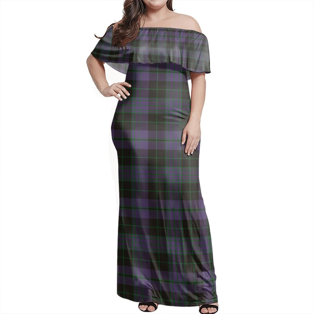Clan Clergy Green Tartan Hawaii Dress SW68 Clan Clergy Tartan Hawaii Dress   