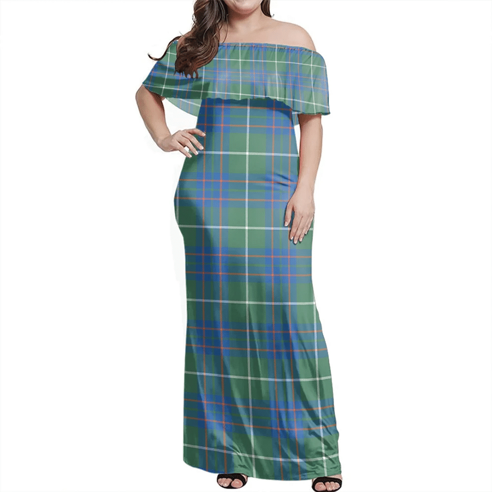 Clan MacIntyre Hunting Ancient Tartan Hawaii Dress TC16 Clan MacIntyre Tartan Hawaii Dress   