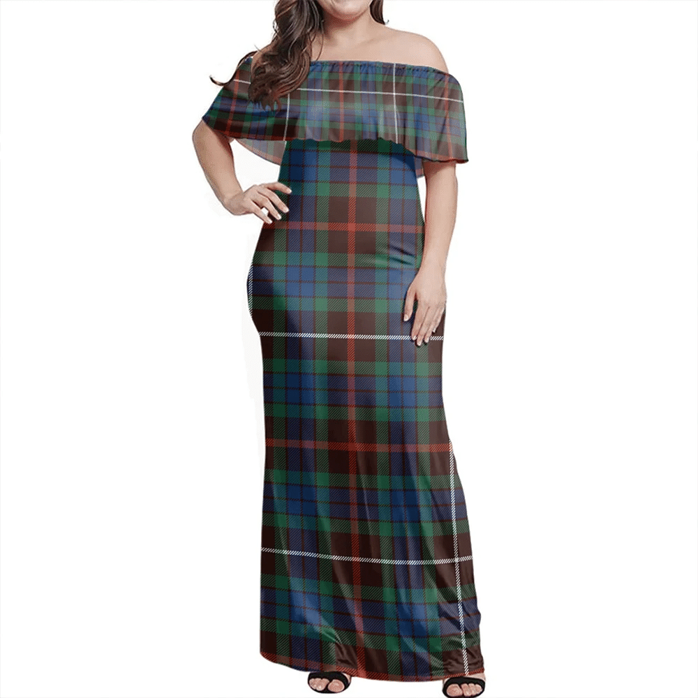 Clan Fraser Hunting Ancient Tartan Hawaii Dress IW18 Clan Fraser Tartan Hawaii Dress   