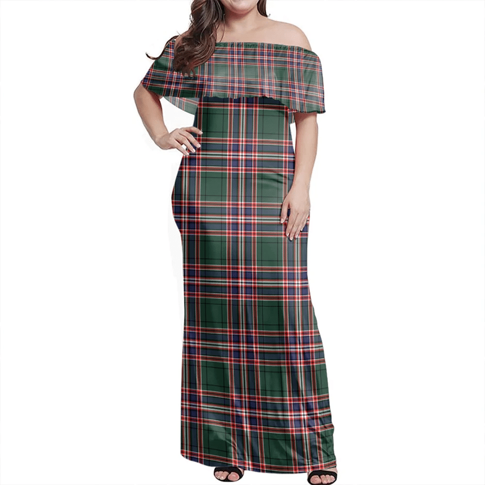 Clan MacFarlane Hunting Modern Tartan Hawaii Dress ER80 Clan MacFarlane Tartan Hawaii Dress   