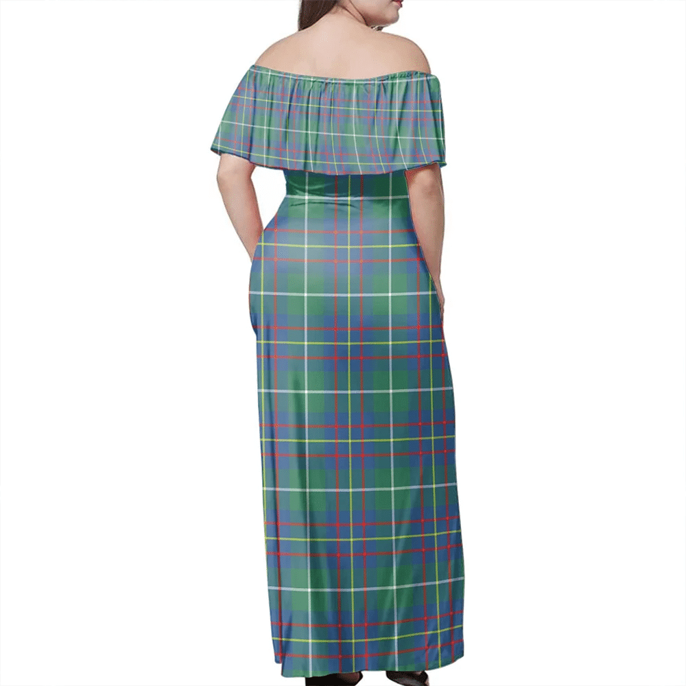 Clan Inglis Ancient Tartan Hawaii Dress WP45 Clan Inglis Tartan Hawaii Dress   