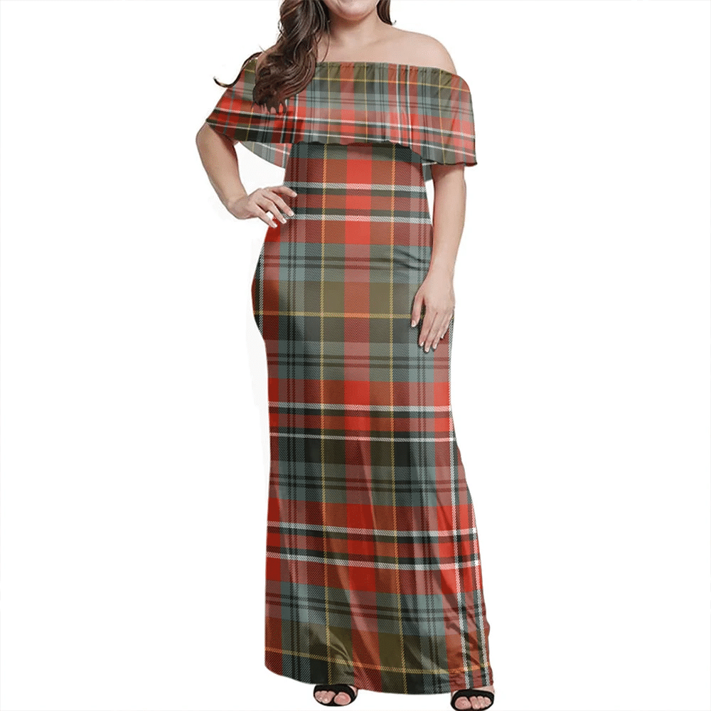 Clan MacPherson Weathered Tartan Hawaii Dress QS51 Clan MacPherson Tartan Hawaii Dress   
