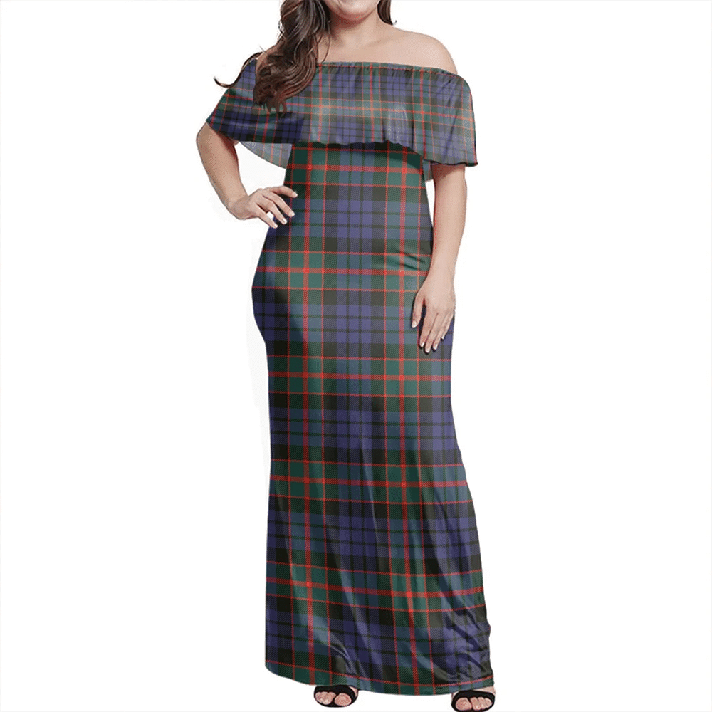 Clan Fletcher Of Dunans Tartan Hawaii Dress PF52 Clan Fletcher Tartan Hawaii Dress   
