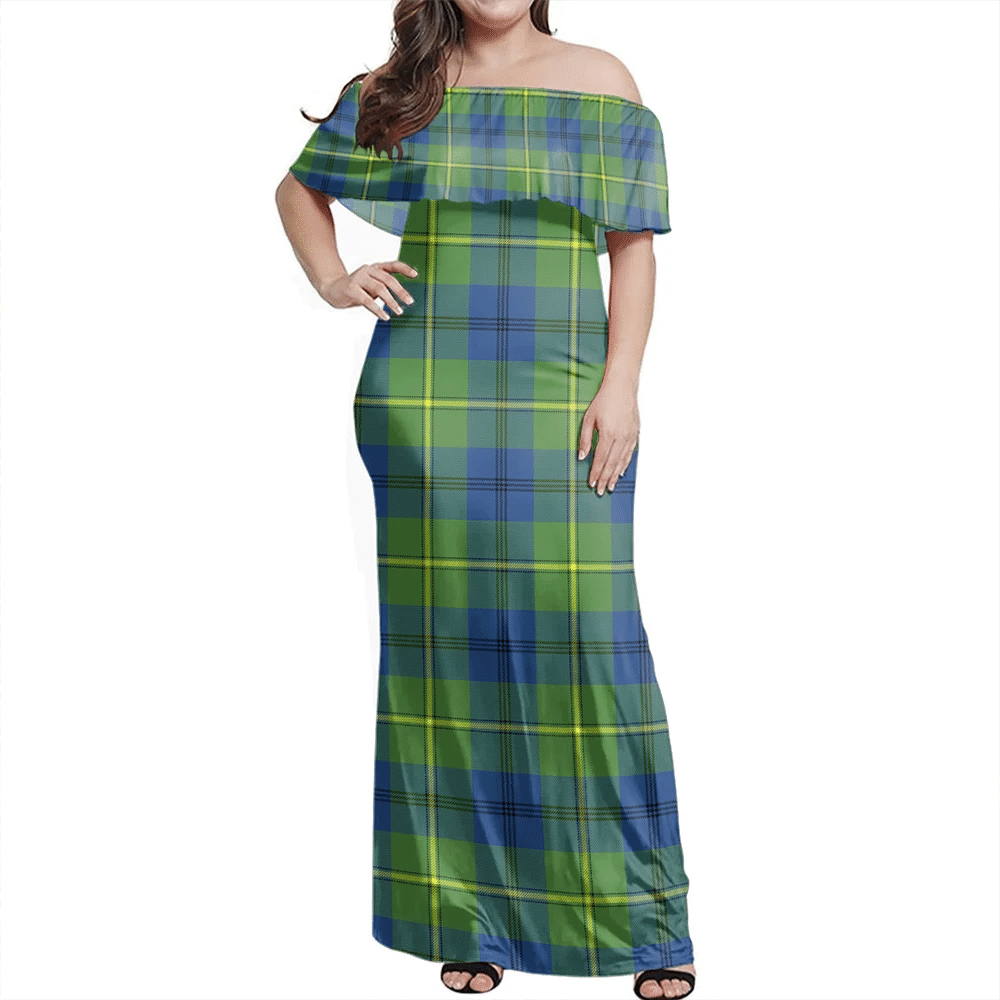 Clan Johnston Ancient Tartan Hawaii Dress ZX83 Clan Johnston Tartan Hawaii Dress   
