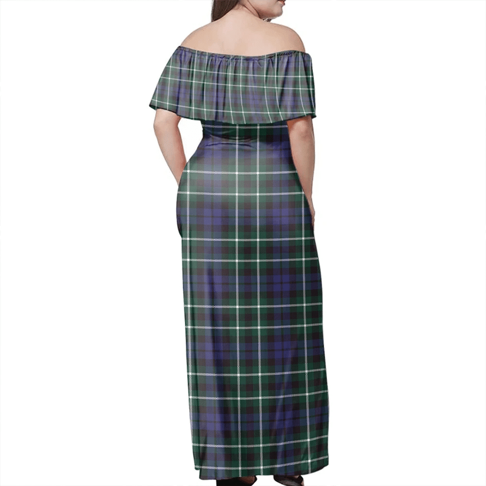 Clan Graham Of Montrose Modern Tartan Hawaii Dress HA95 Clan Rose Tartan Hawaii Dress   