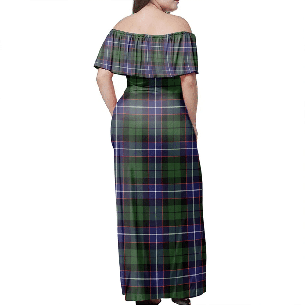 Clan Galbraith Modern Tartan Hawaii Dress DF20 Clan Rait Tartan Hawaii Dress   