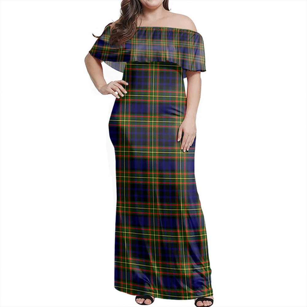 Clan Clelland Modern Tartan Hawaii Dress LA79 Clan Clelland Tartan Hawaii Dress   
