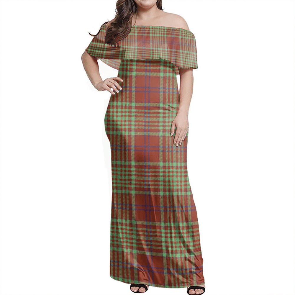 Clan MacGillivray Hunting Ancient Tartan Hawaii Dress LZ49 Clan MacGillivray Tartan Hawaii Dress   