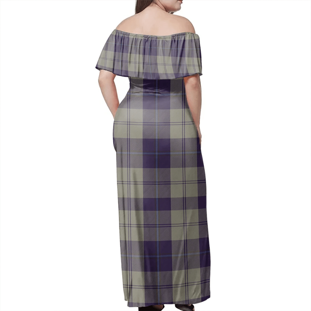Clan Cunningham Dress Blue Dancers Tartan Hawaii Dress JV80 Clan Cunningham Tartan Hawaii Dress   