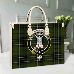 Clan MacLean Hunting Ancient Tartan Crest Leather Bag AC85 Clan Borthwick Tartan Today   