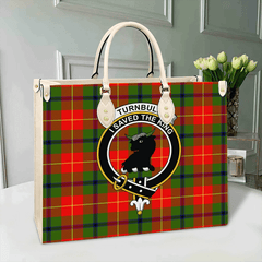 Clan Turnbull Dress Tartan Crest Leather Bag NS21 Clan Turnbull Tartan Today   