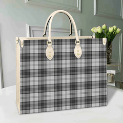 Clan Douglas Grey Modern Tartan Leather Bag VH92 Clan Douglas Tartan Today   