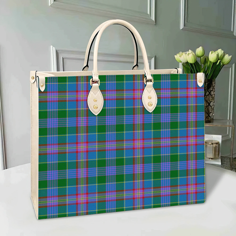 Clan Ralston Tartan Leather Bag SZ23 Clan Ralston Tartan Today   