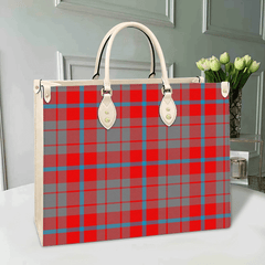 Clan Moubray Tartan Leather Bag HE61 Clan Moubray Tartan Today   