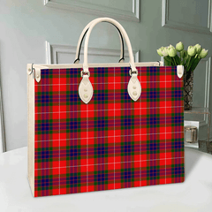Clan Fraser Modern Tartan Leather Bag SK27 Clan Fraser Tartan Today   