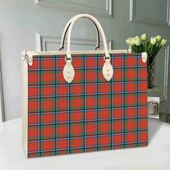 Clan Sinclair Ancient Tartan Leather Bag JA70 Clan Sinclair Tartan Today   