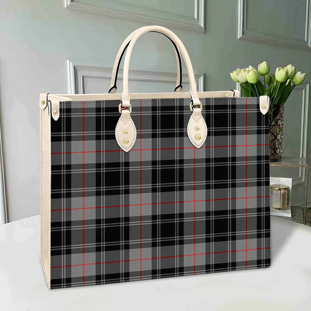 Clan Moffat Modern Tartan Leather Bag IB91 Clan Moffat Tartan Today   