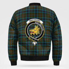 Clan MacTavish Hunting Tartan Crest Bomber Jacket NL80 Abercrombie Tartan Tartan Bomber Jacket   