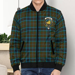Clan MacTavish Hunting Tartan Crest Bomber Jacket NL80 Abercrombie Tartan Tartan Bomber Jacket   