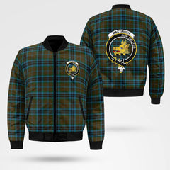 Clan MacTavish Hunting Tartan Crest Bomber Jacket NL80 Abercrombie Tartan Tartan Bomber Jacket   