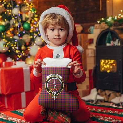 Clan MacIntyre Modern Tartan Crest Christmas Stocking