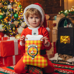 Clan MacMillan Clan Tartan Crest Christmas Stocking EH70 MacMillan Clan Tartan Tartan Stocking   