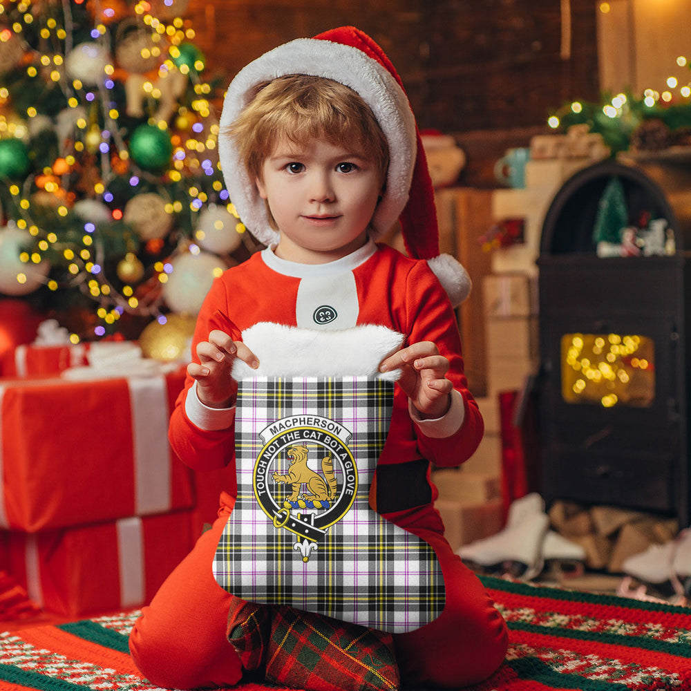Clan MacPherson Dress Modern Tartan Crest Christmas Stocking HF33 MacPherson Dress Modern Tartan Tartan Stocking   
