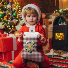 Clan MacPherson Hunting Ancient Tartan Crest Christmas Stocking HI49 MacPherson Hunting Ancient Tartan Tartan Stocking   