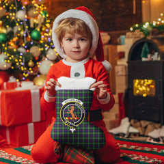 Clan Sutherland Modern Tartan Crest Christmas Stocking FO70 Sutherland Modern Tartan Tartan Stocking   